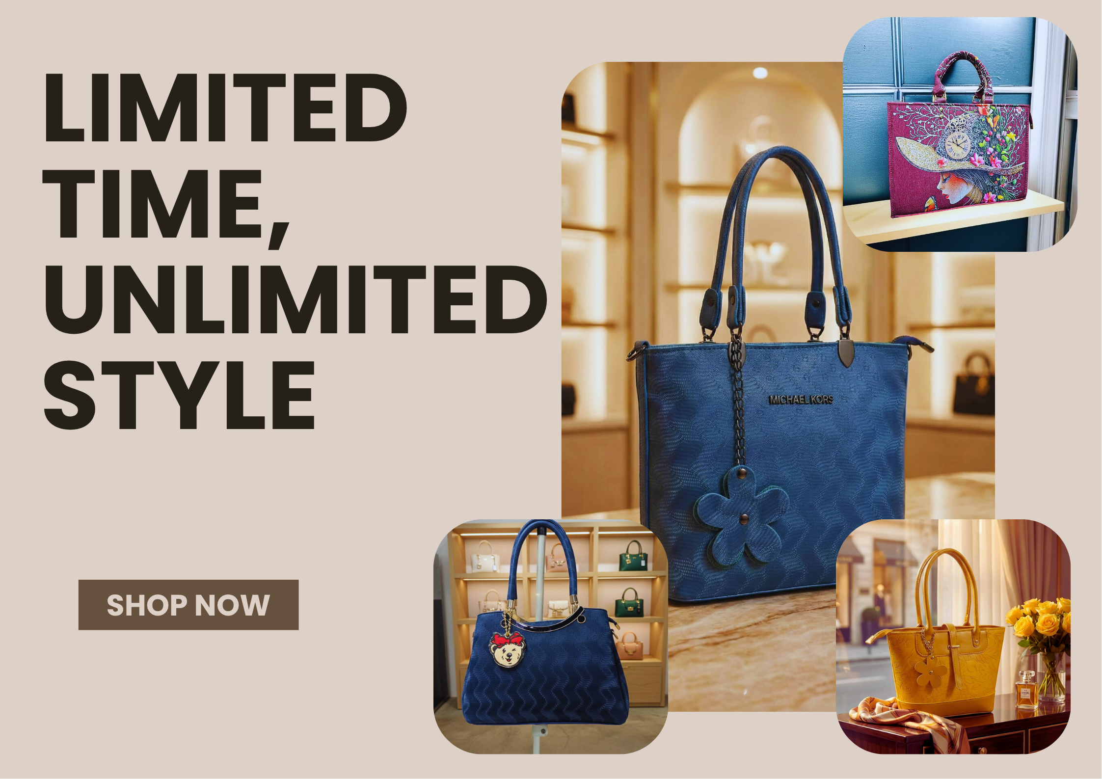 Brown and Beige Simple Fashion Sale A3 (1)