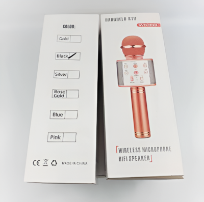 WS-858 Wireless Karaoke Microphone – Bluetooth Handheld Speaker & Singing Mic